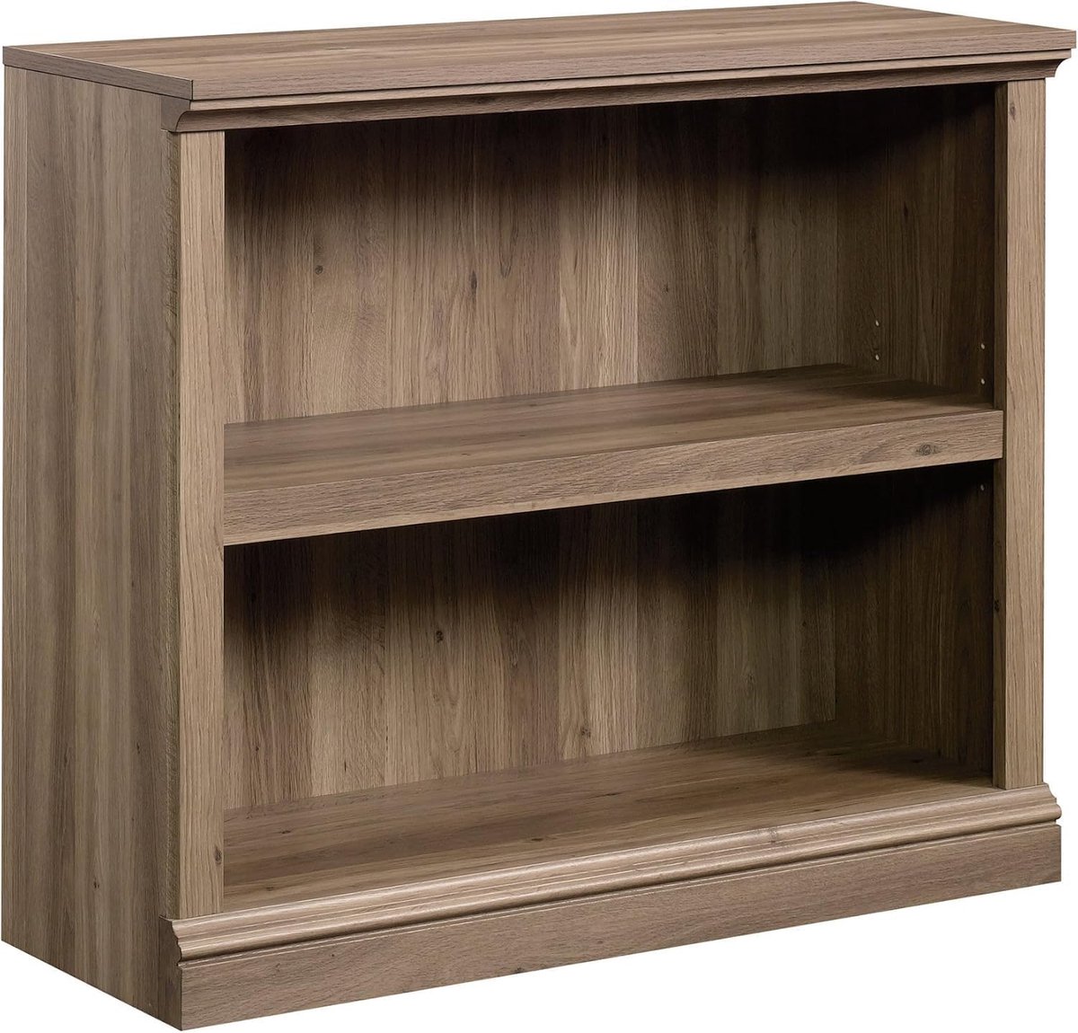 Vintage Boekenkast 2 Lagen - 60x29.5x80cm - Verstelbare Planken - Kantelbeveiliging - Open Opbergkast - Voor Woonkamer Kantoor - Bruin