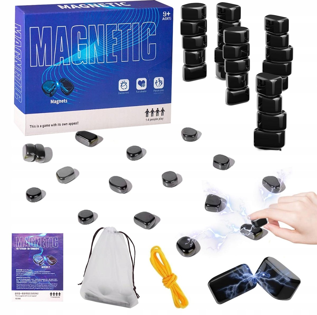Magnetisch Schaken Stenen Spel - Strategisch Bordspel 20 stuks