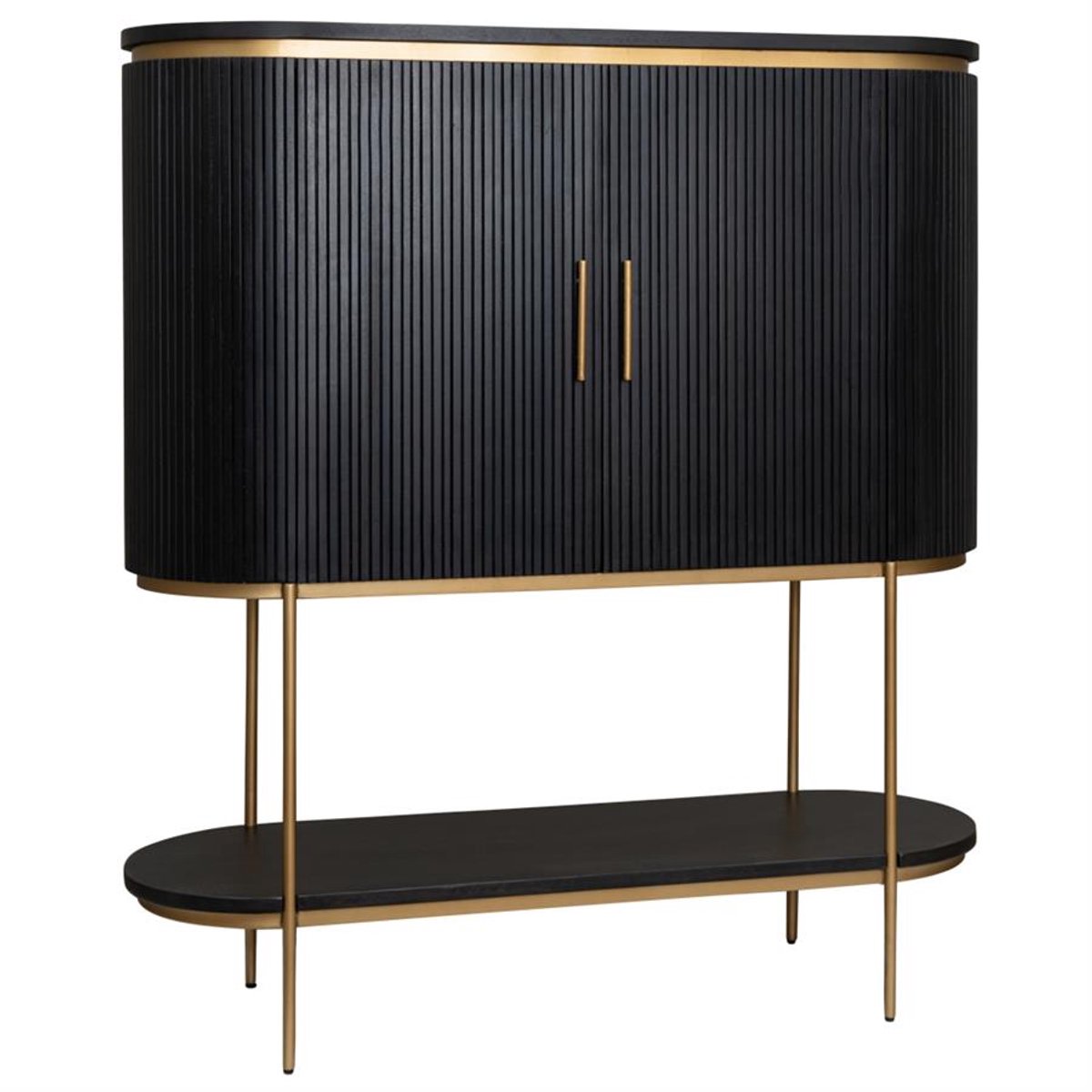 Tower Living Barkast Rivello - Zwart Hout - 148x87x53cm