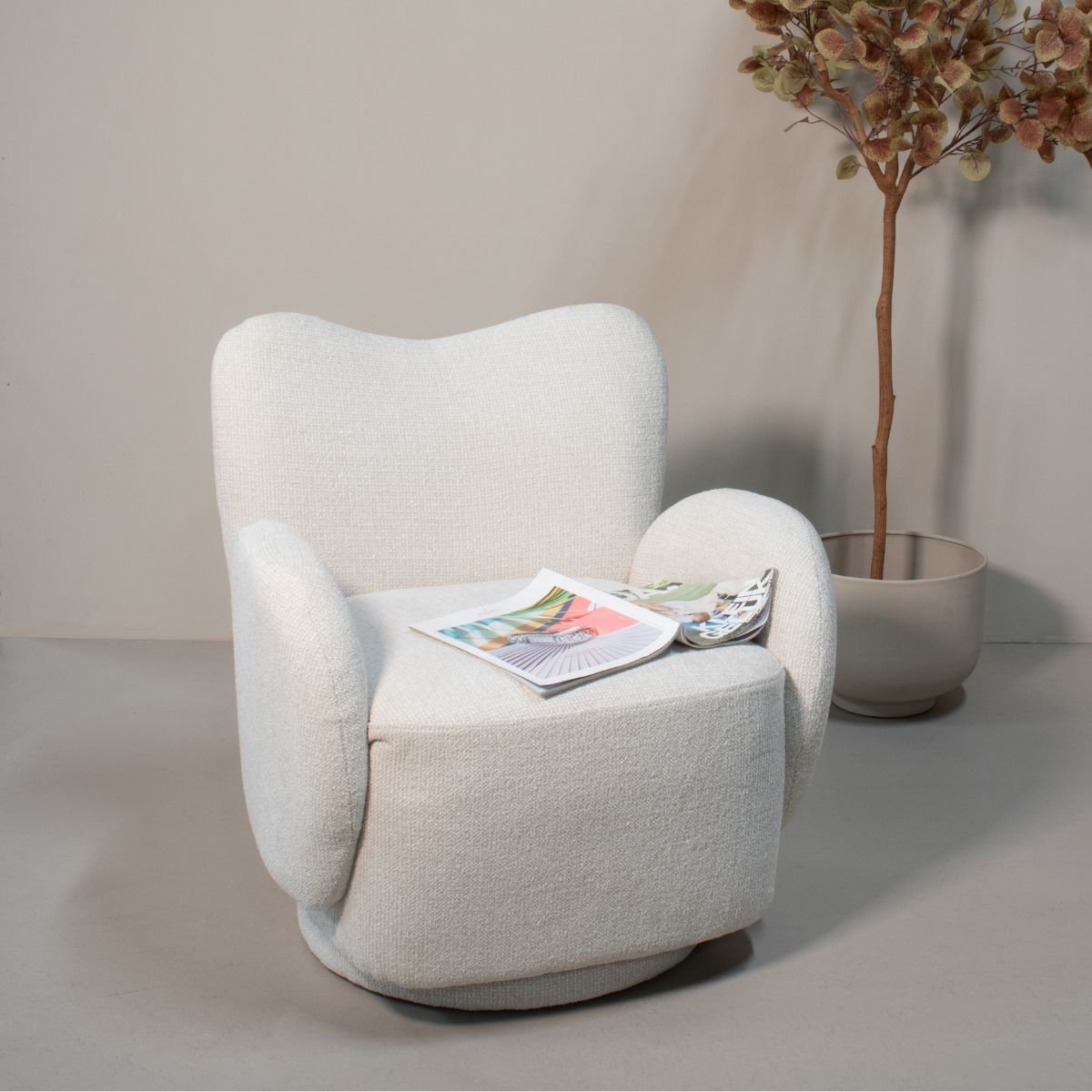 DÉJA Living Draaifauteuil Lola - Stof - Beige