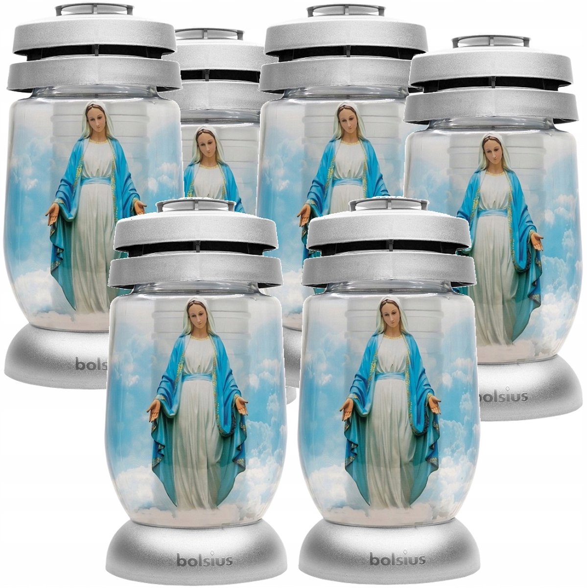 Bolsius Graf Lantaarn Maria 22cm - 6 stuks, 36u brandtijd