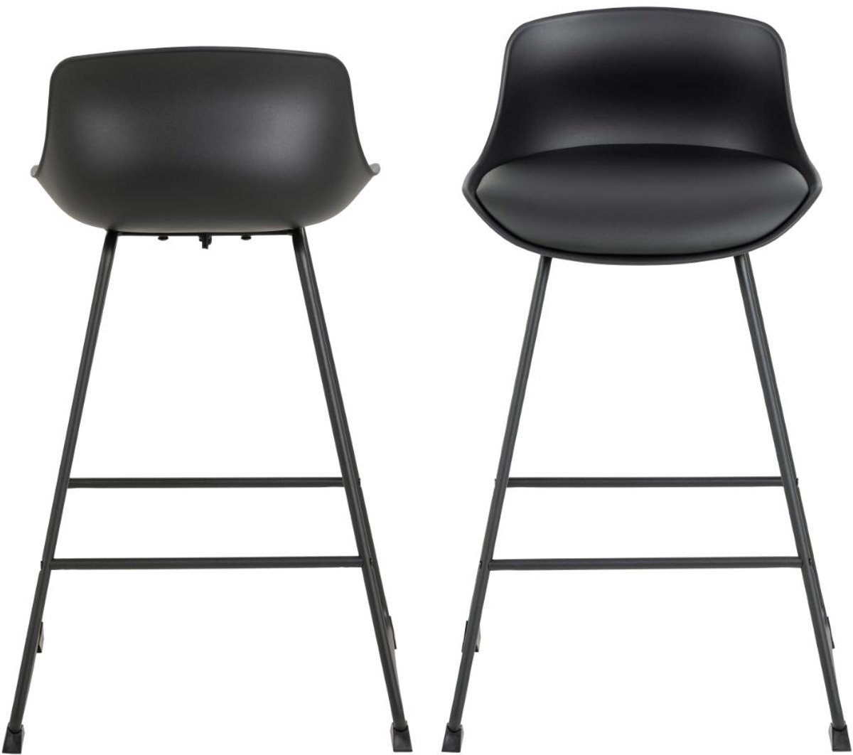 Barkruk Stof Bruin - 46x50x110,5cm - Zithoogte 60,5-82cm - Set van 2