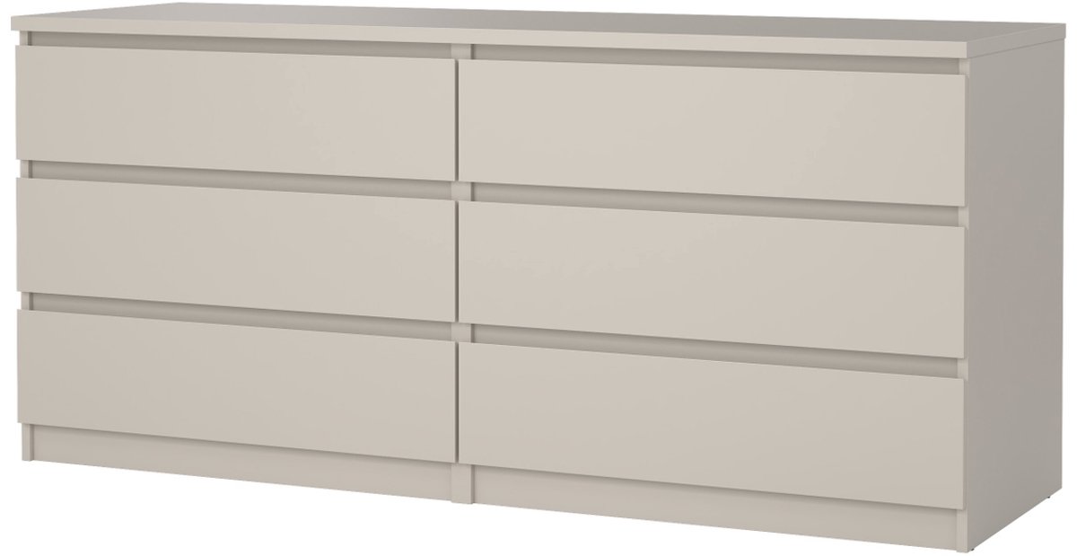 Dressoir Ylva Dubbel 6-Lades Cashmere - Giga Living