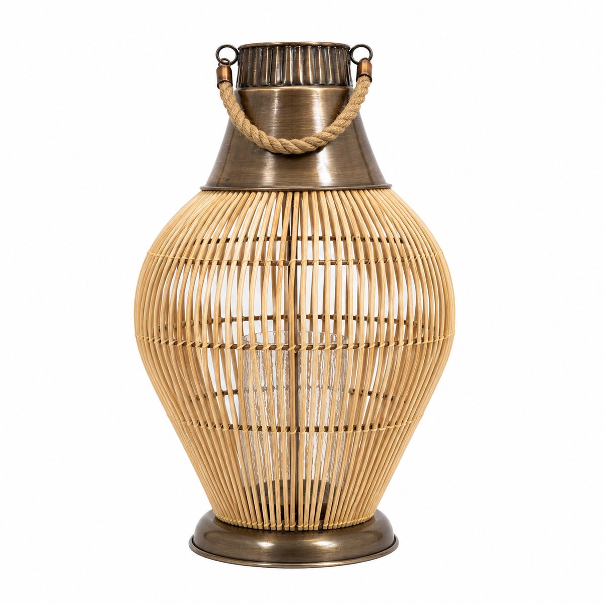 SENSE BAMBOO LANTERN BRASS
