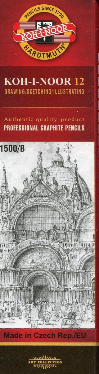 Set van 12 Tekenpotloden B1 - Hoge Kwaliteit Grafietpotloden