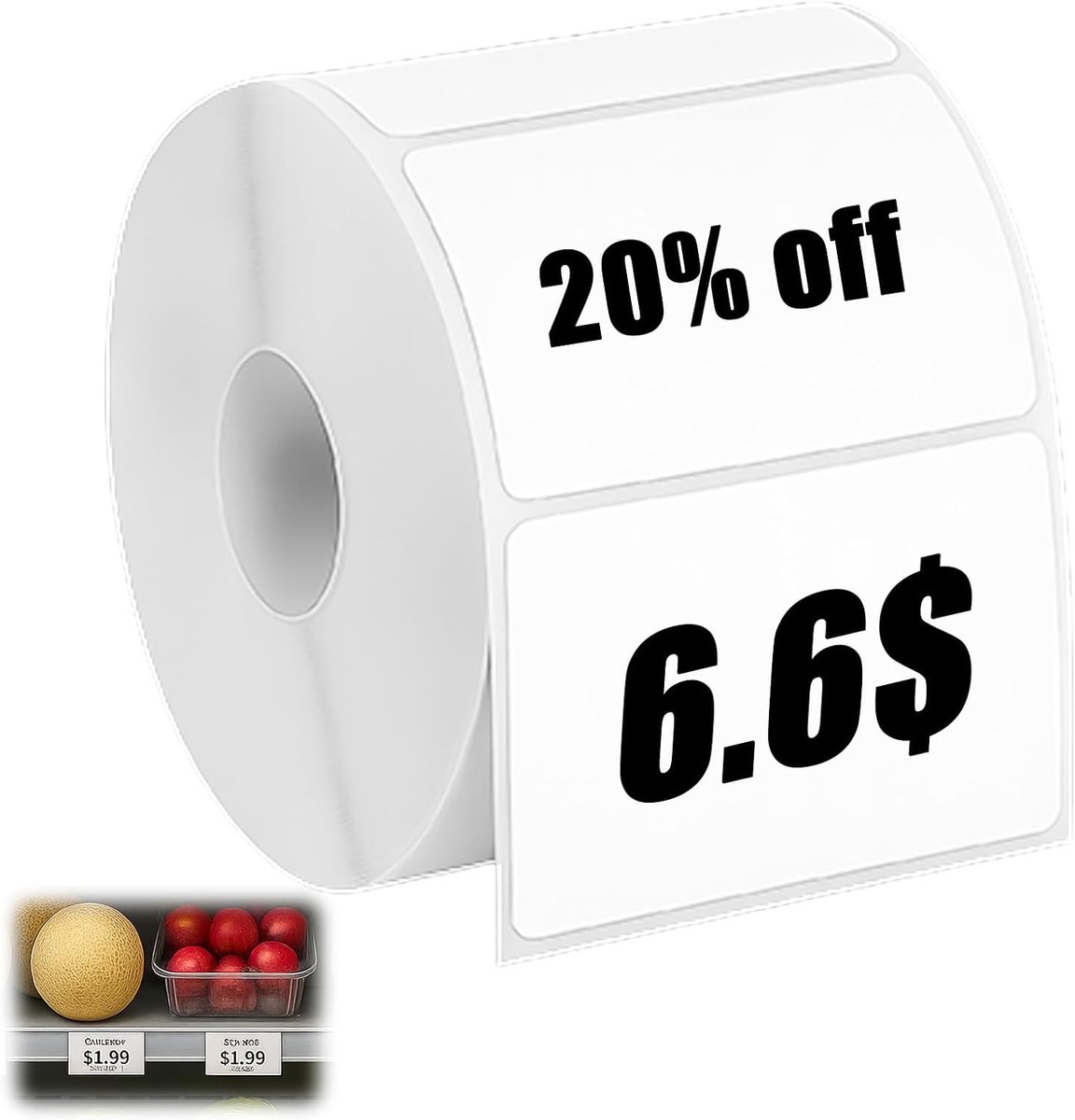 Zelfklevende Thermische Etiketten 50x30 mm Praktische Roll Hoge Hechting Print Zonder Inkt Voor Organisatie Kantoor - ShopVlot