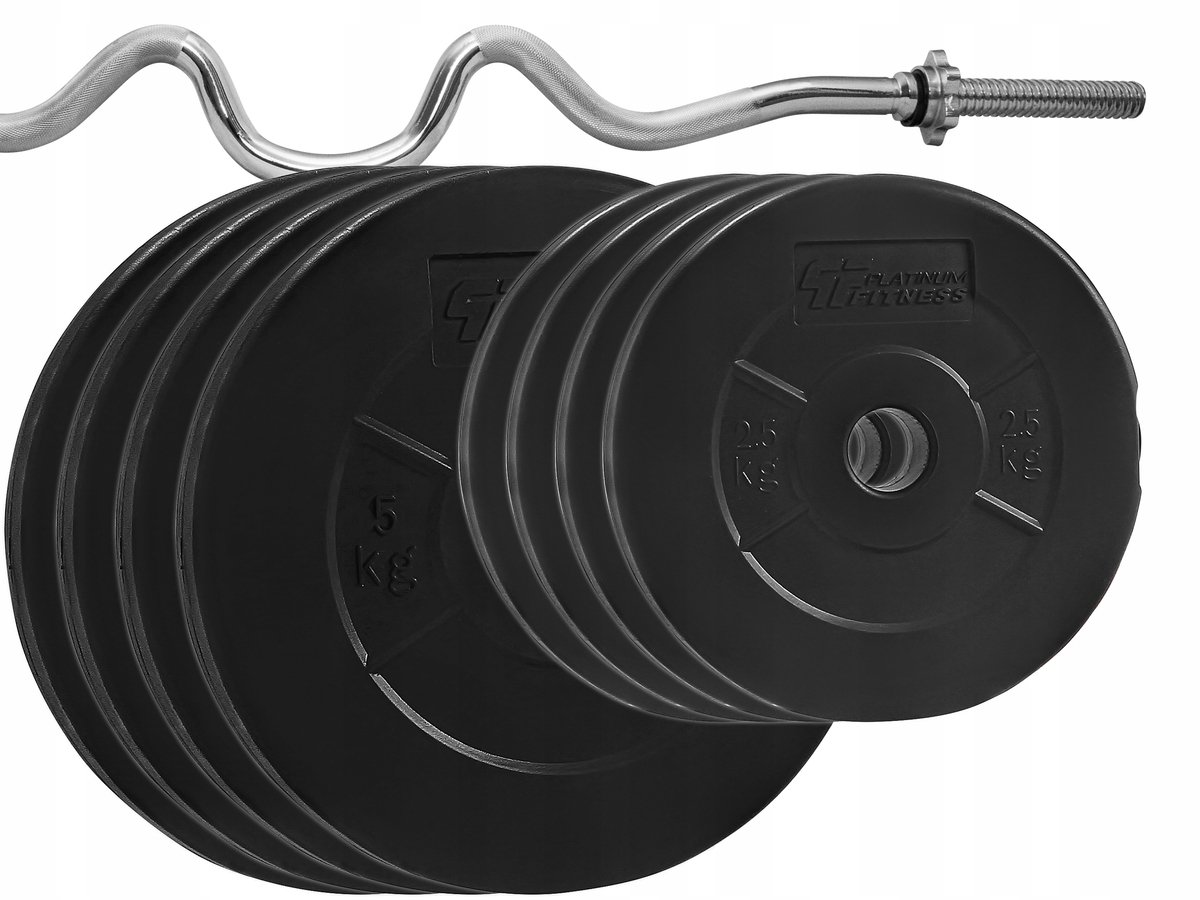 Houderset van 36 kg met gebogen staaf (25 mm) en rail