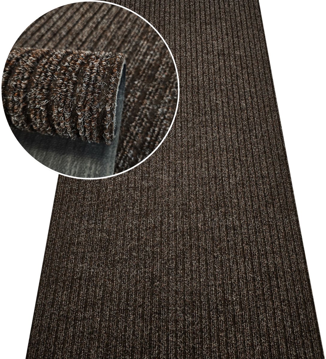 Bruine Deurmat op Maat - 100cm ras, 15mm dik