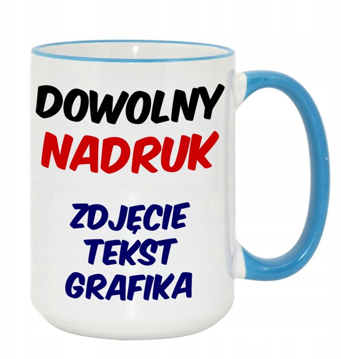 XXL Mok met Blauw Oor en Gepersonaliseerde Opdruk - 450ml