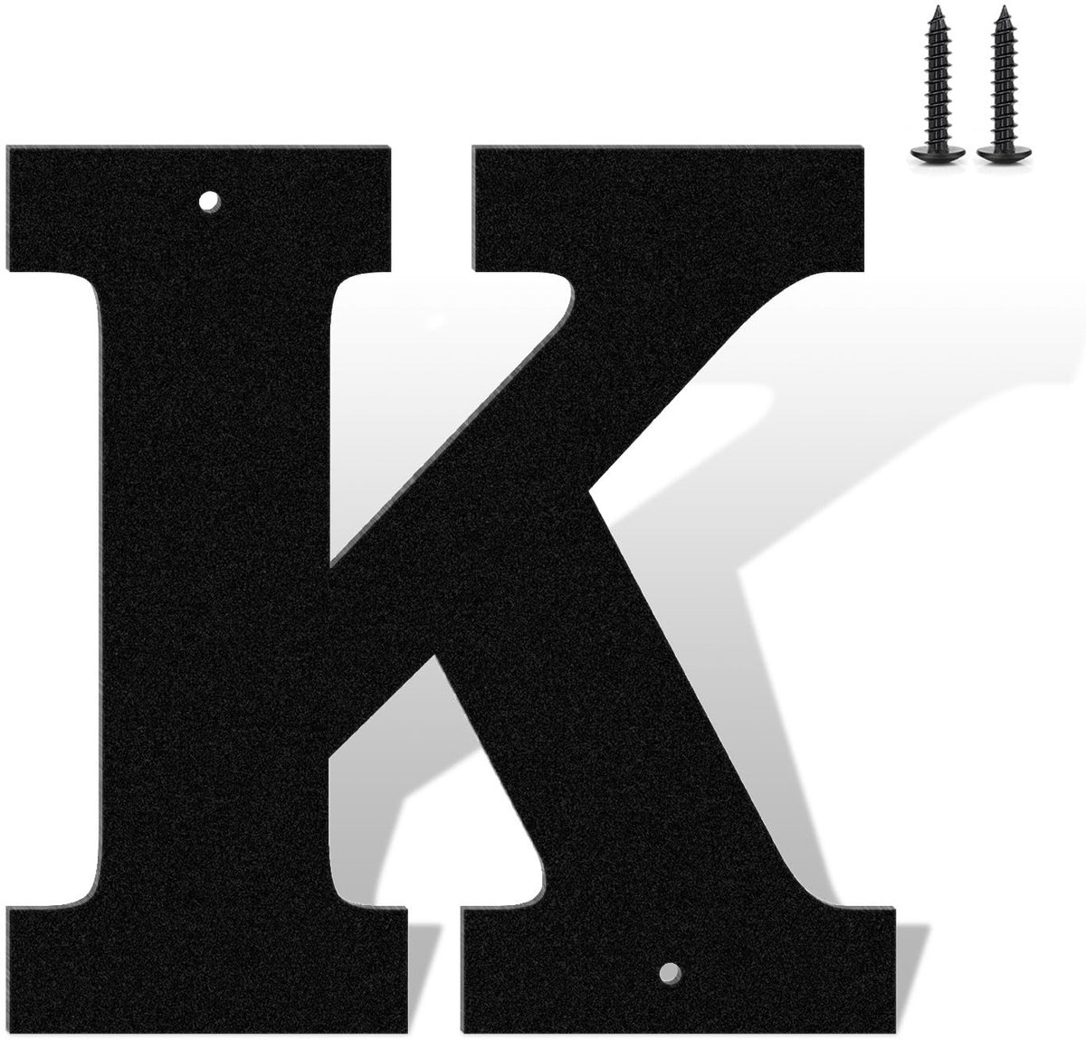 Set van 15,2 cm matte metalen huisnummer en letters voor buitengebruik