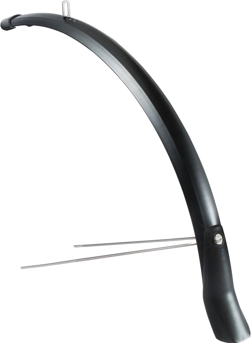 voorkant spatbord 28 inch - 46 mm - mat zwart - bescherming tegen opspattend water - ShopVlot