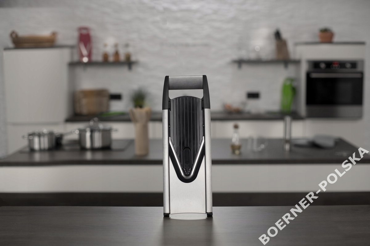 Merkloze Keuken Snijmachine V6 met 5 Inzetstukken en Houder