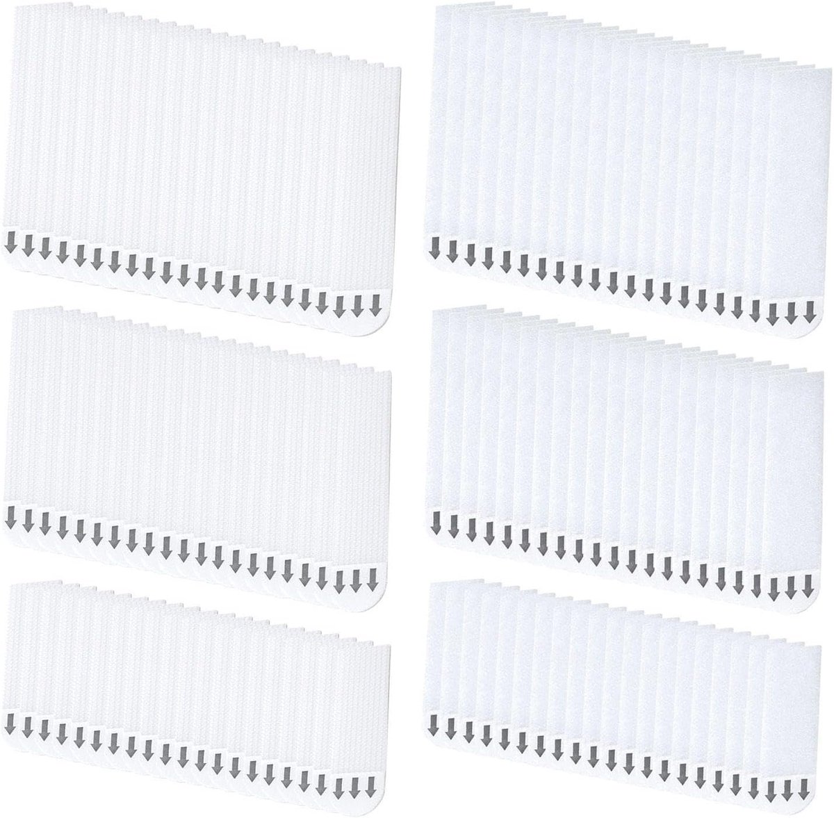 Dubbelzijdige plakband 60 paar - diverse maten - wit - perfect voor fotolijsten - ShopVlot