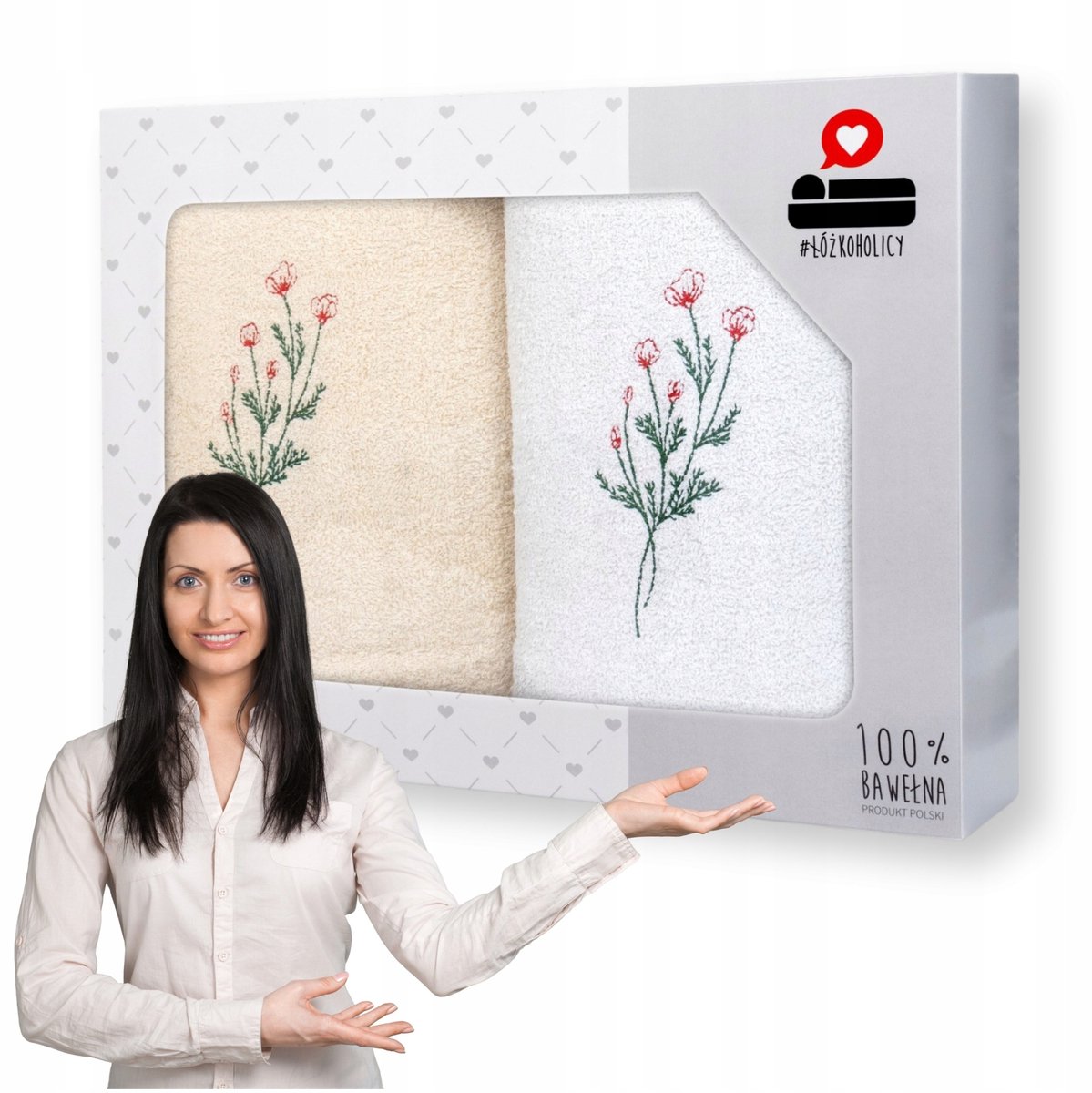 Luba Handdoekenset 2 stuks 50x100 cm - Luxe cadeauverpakking