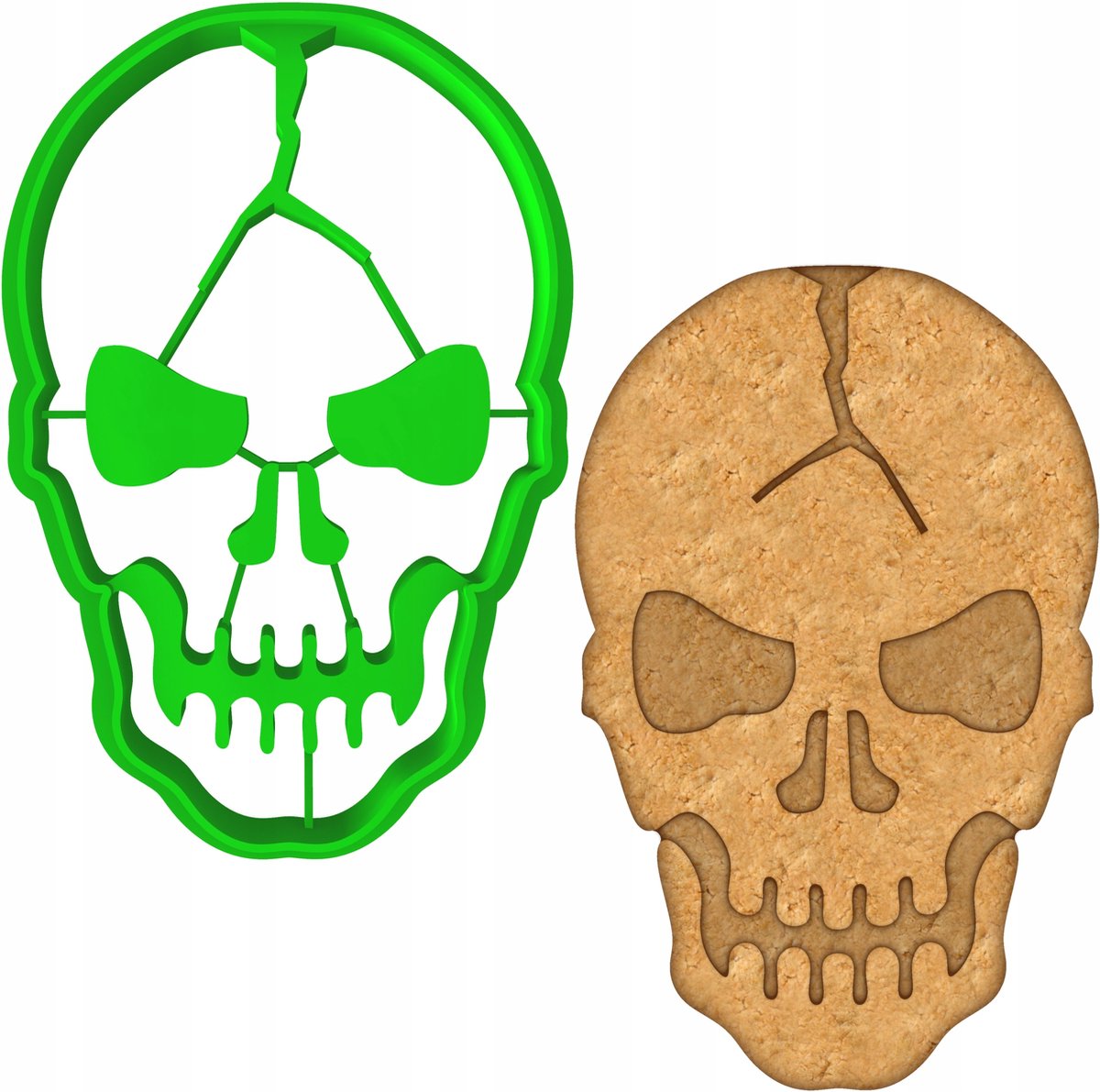 Halloween Koekjesvorm Doodshoofd - Perfect voor Koekjes & Peperkoek