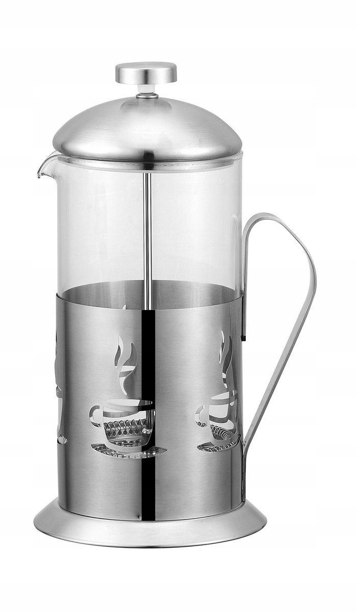 Berretti Brocca Koffie- en Theepot met RVS Plunger 800ml