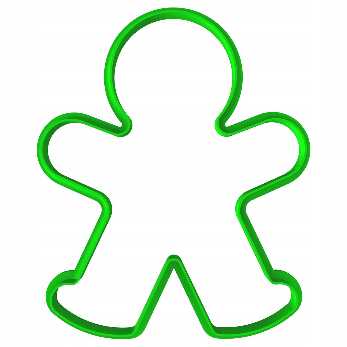XXL Kerstkoekjesvorm - Grote Gingerbread Man 12cm