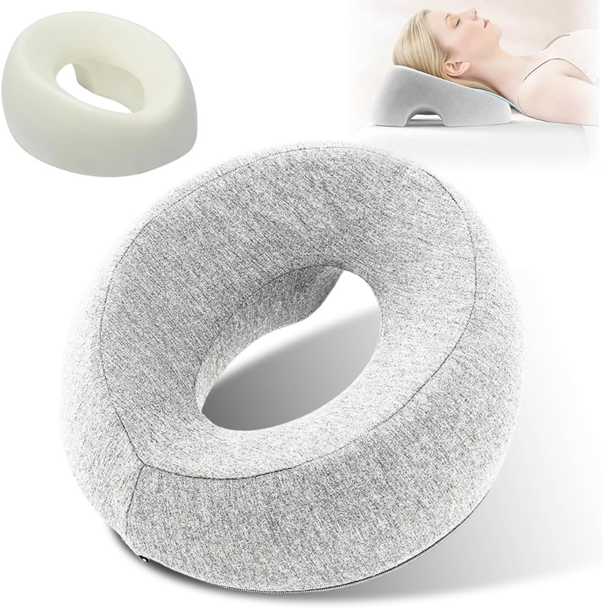 Massage Facial Crib Pillow - U-vorm - Geheugenfoam - Voor ontspannen massages - ShopVlot