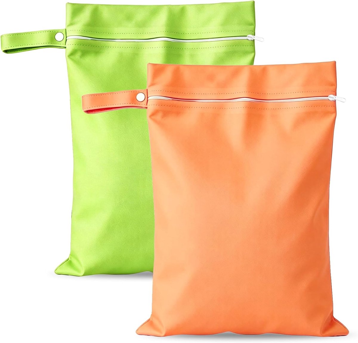 Waszak waterdicht 2 STKS - groen en oranje - lekbestendig - ideaal voor reizen - ShopVlot