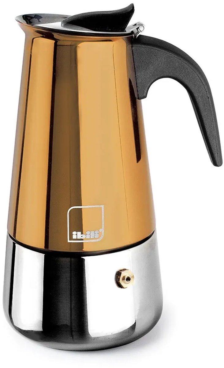 Ibili Moca Cupra Koffiezetapparaat 2 Bekers Goud