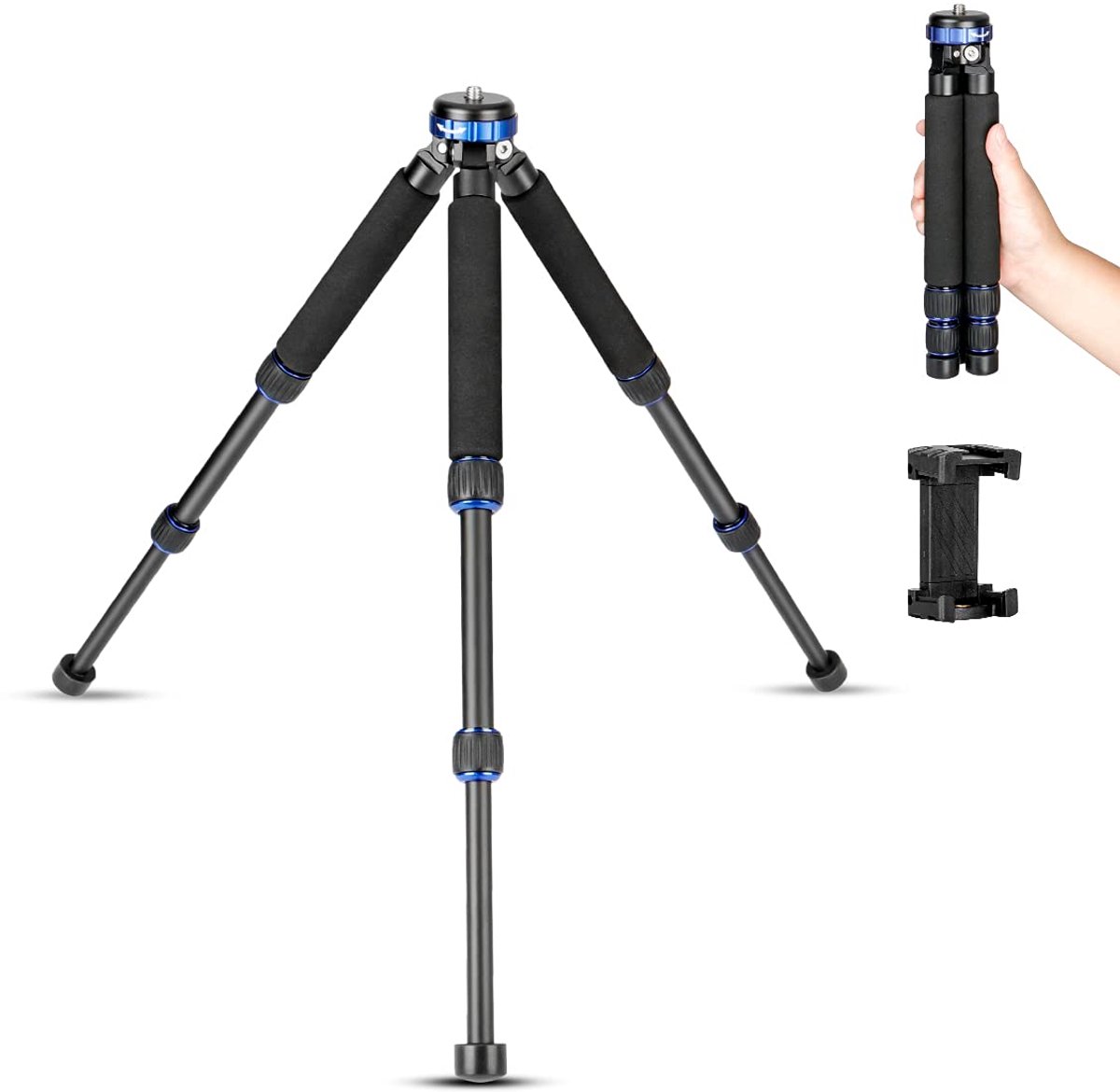 Tafelblad Mini Statief - Uitschuifbaar ontwerp - Max belasting 10kg - Ideaal voor DSLR en mobiele telefoon - ShopVlot