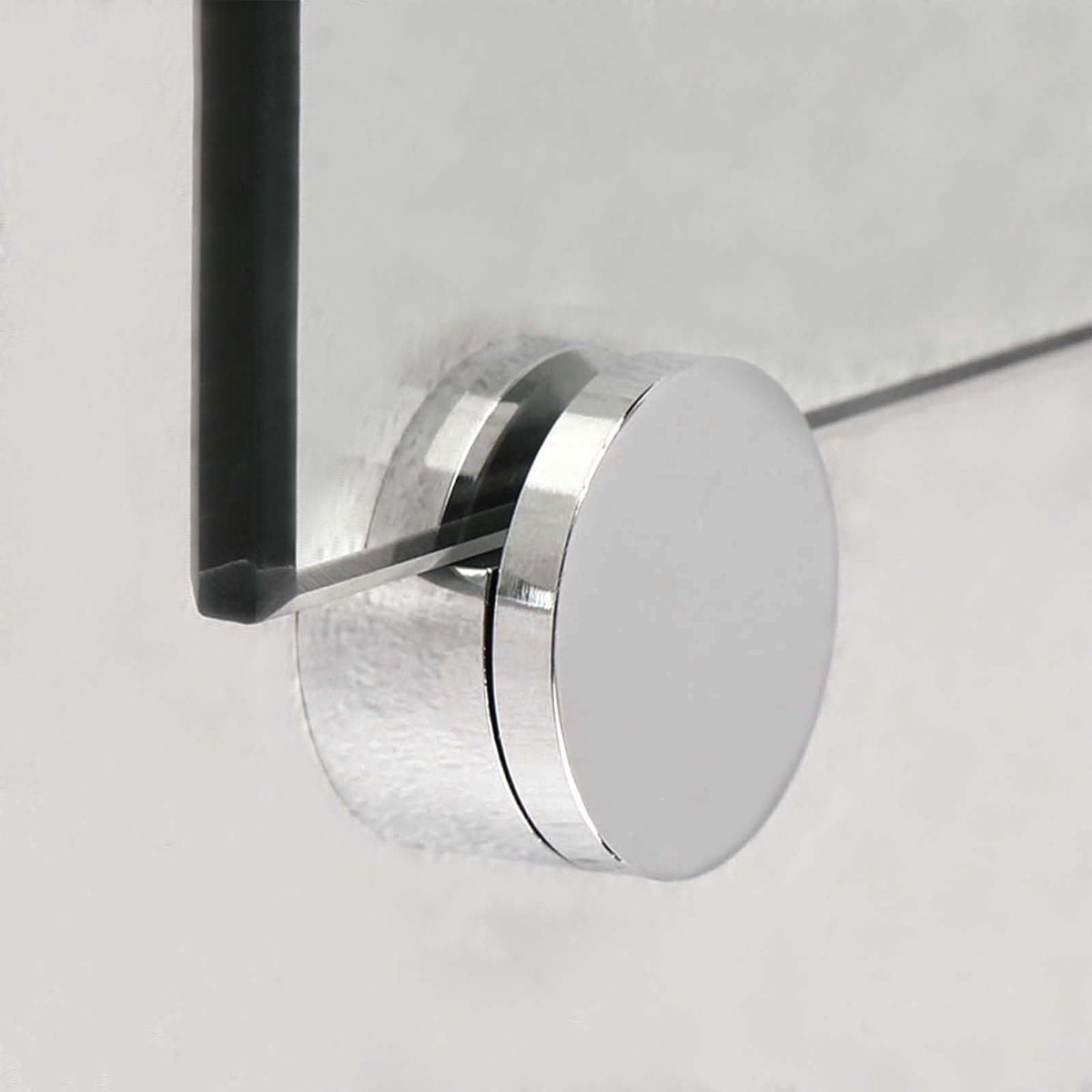Set van 4 ronde glazen klemmen voor spiegelbevestiging 4-7 mm