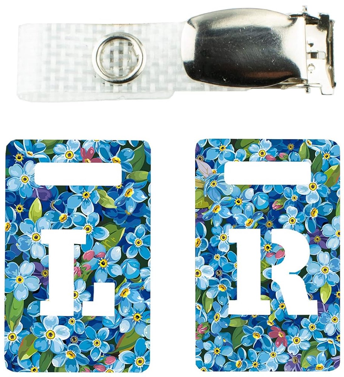 X-ray markers met draagriem - radiografische tablet markers - radiopaque L en R - kleurrijk design met clip - ShopVlot