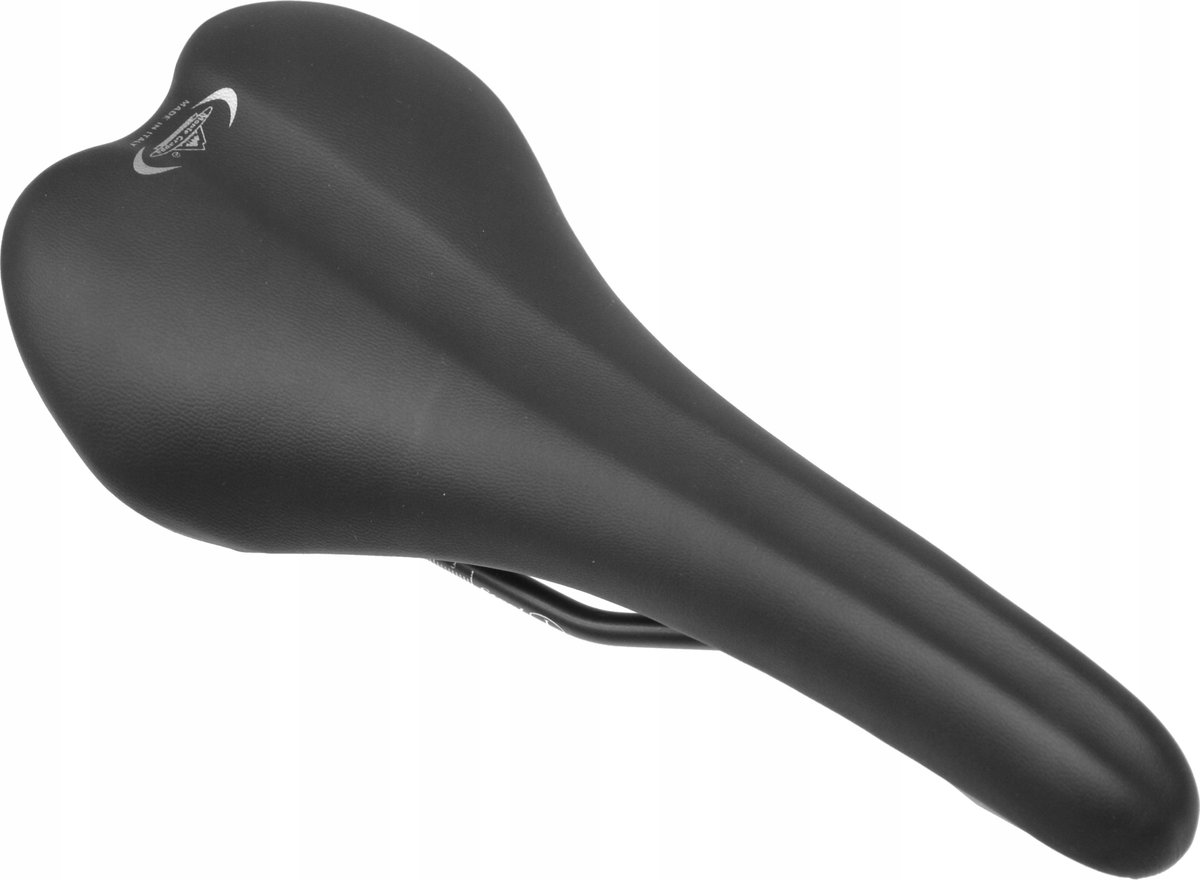 Merkloos Zwart Fietszadel 275x130mm - Comfortabel voor MTB & Racefiets