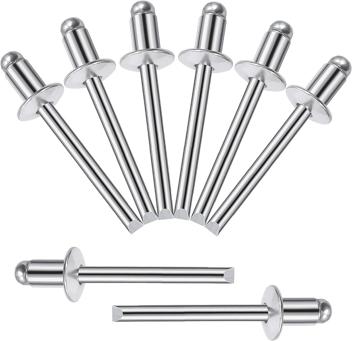 Blindrivets 6.4 x 10 mm - aluminium handvat met stalen mandrel - corrosiebestendig - ideaal voor bevestigen - ShopVlot