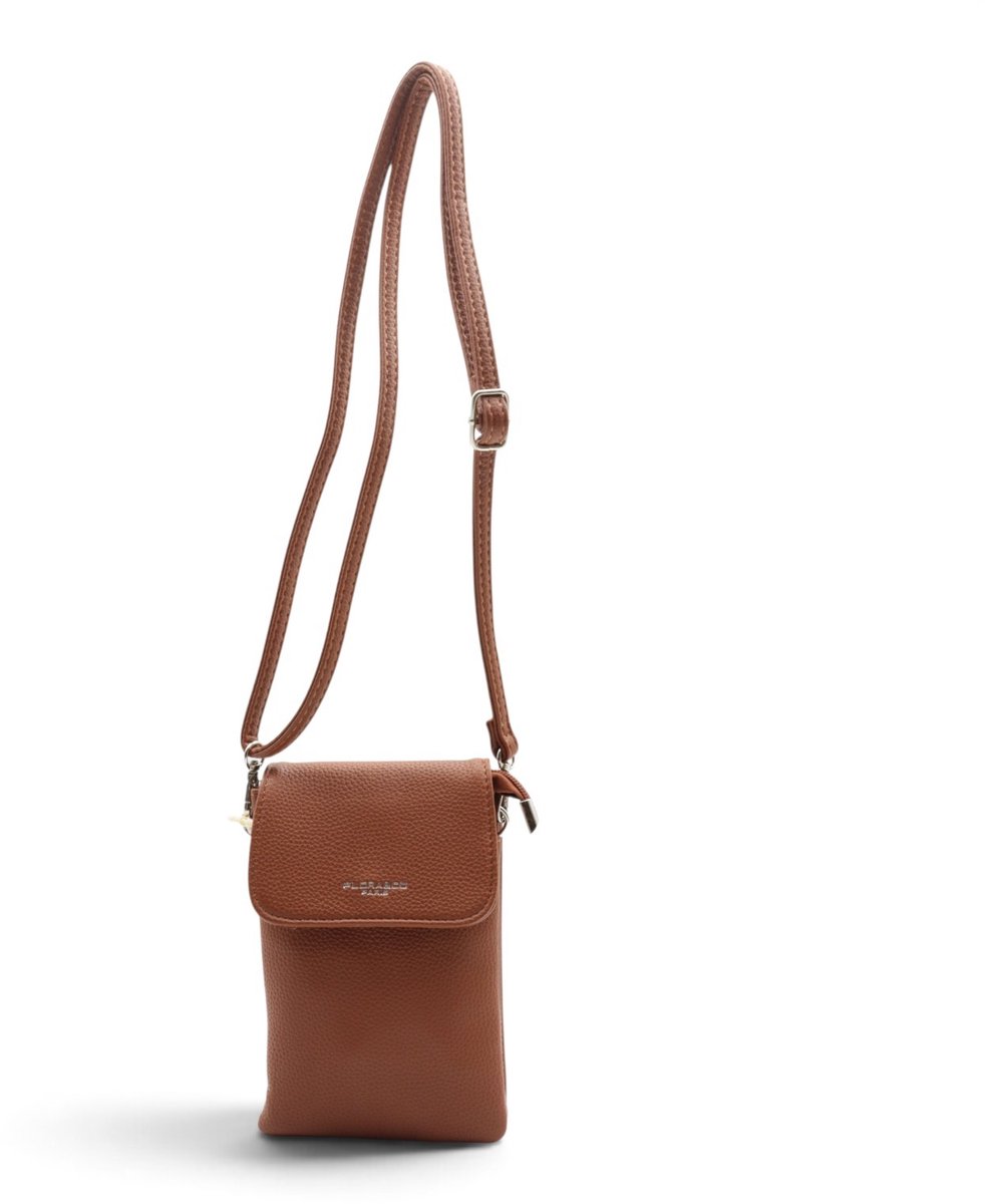 Flora&Co - Paris - Handig Crossbody hand/telefoontasje voor mobiel - gsm - camel-bruin