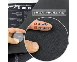 KODENOR AR15 AK47 Gun Cleaning Rubber Mat With Parts Diagram Instructions Armorers Bench Mat Mouse Pad for G 1911 - ShopVlot