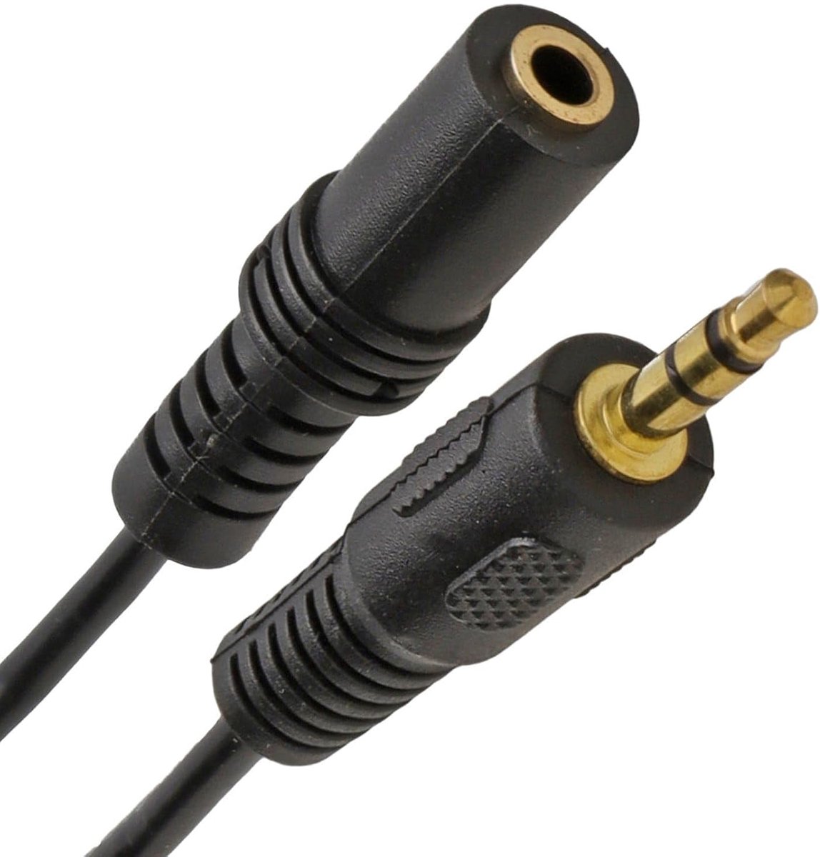 Headset verlengkabel 3m - 3.5mm stereo jack - goudgeplateerd - ideaal voor betere audiokwaliteit - ShopVlot