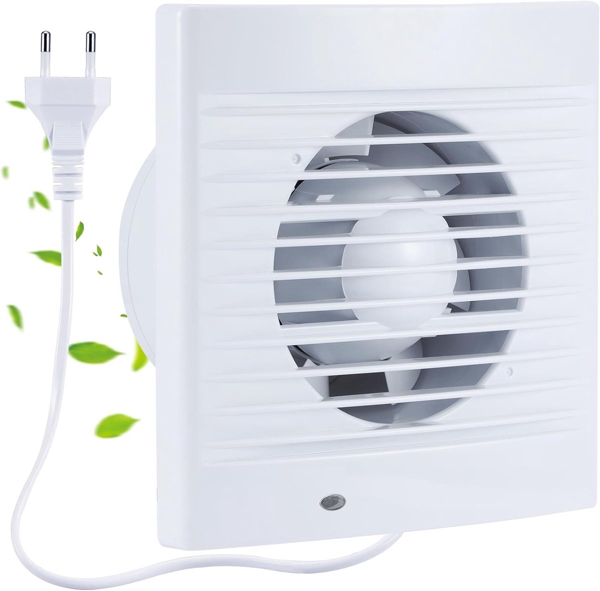 Afvoerventilator - Ventilatierooster - 120 mm - Waterdicht met Terugslagklep - Voor Badkamer en Toilet
