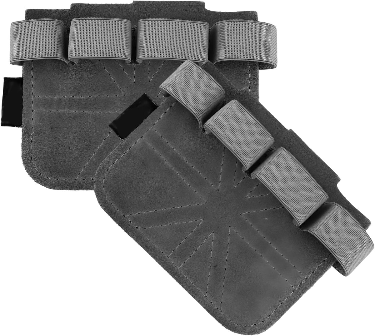 Grip voor bodybuilding - lederen - grijs - ideale ondersteuning bij krachttraining - ShopVlot