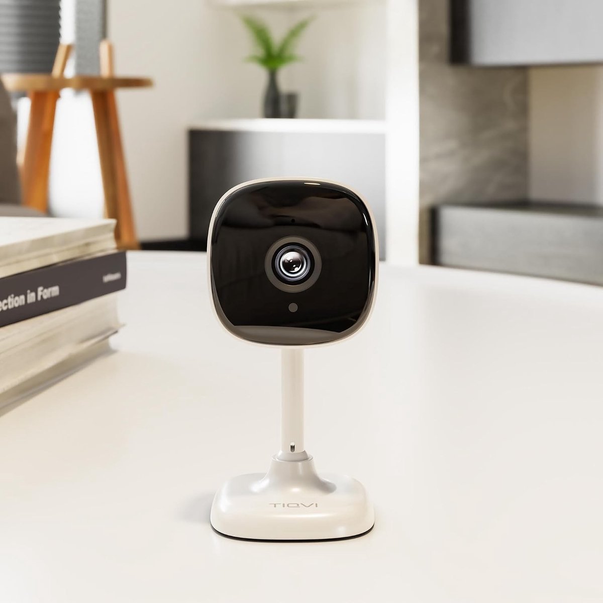 Smart Binnen Camera - Wit - 1080p - Dualband WiFi met Nachtzicht - Voor Beveiliging en Toezicht