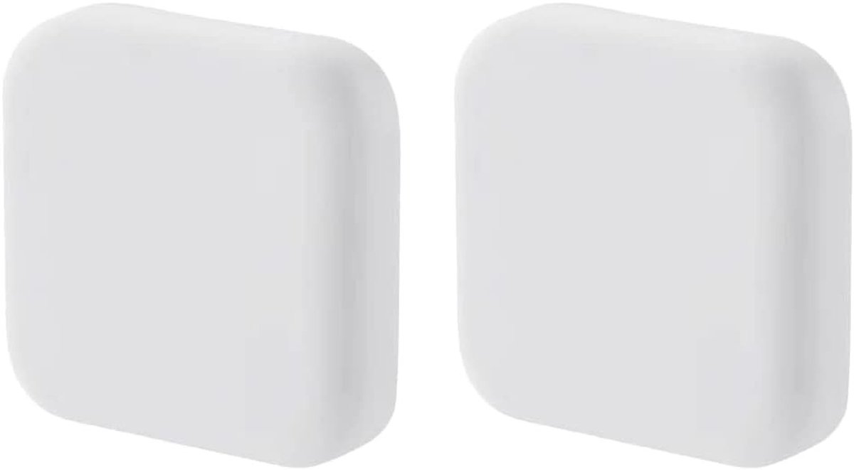 Deurstopper - Wit - 4,2 x 4,2 x 1,2 cm - Siliconen Zelfklevend - Voor Muur- en Deurbescherming