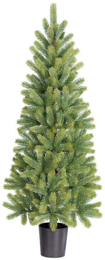 Black Box Trees Nagoya Kunstkerstboom H120 x Ø50 cm - Kerstboom Voor Binnen - Kunstboom met 212 PE Dennentakjes - Slank Model Ø60 cm - Groen