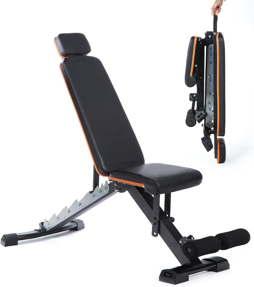 ApexArte® Fitnessbank - Halterbank - Trainingsbank - Zwart