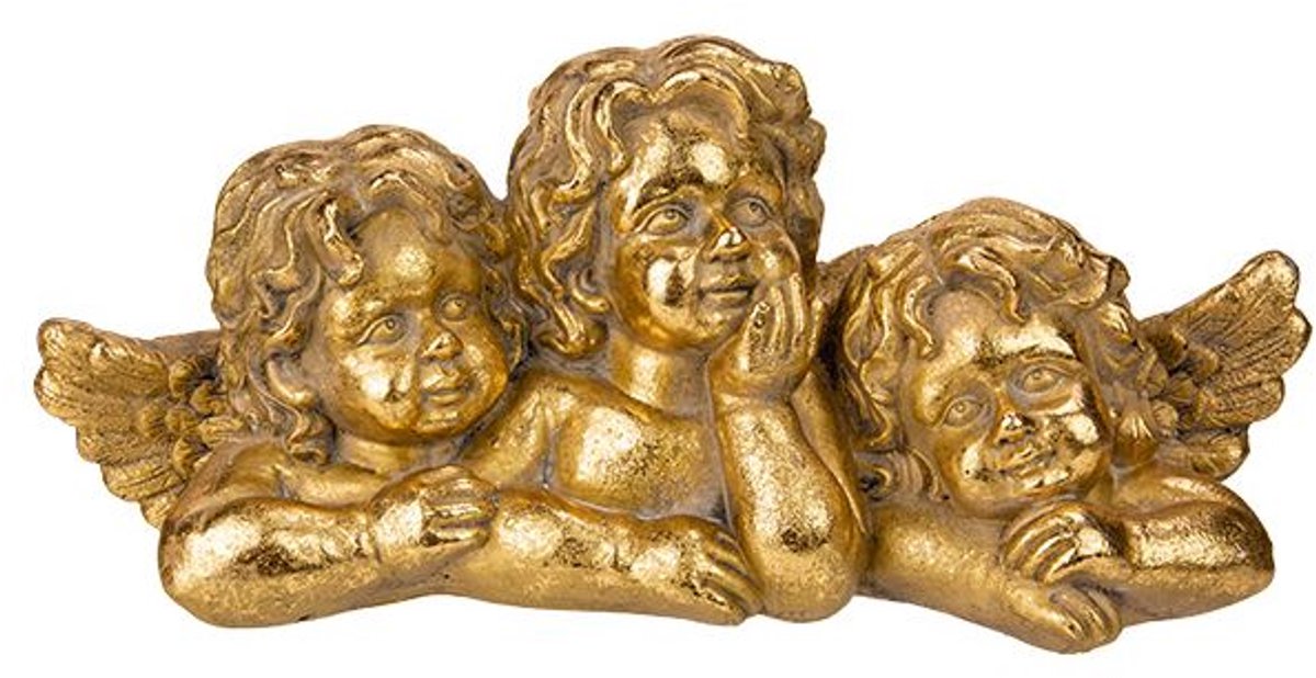 Engel X3 Decoration Brass 48,3x18,5xh21, 3cm Langwerpig Keramiek
