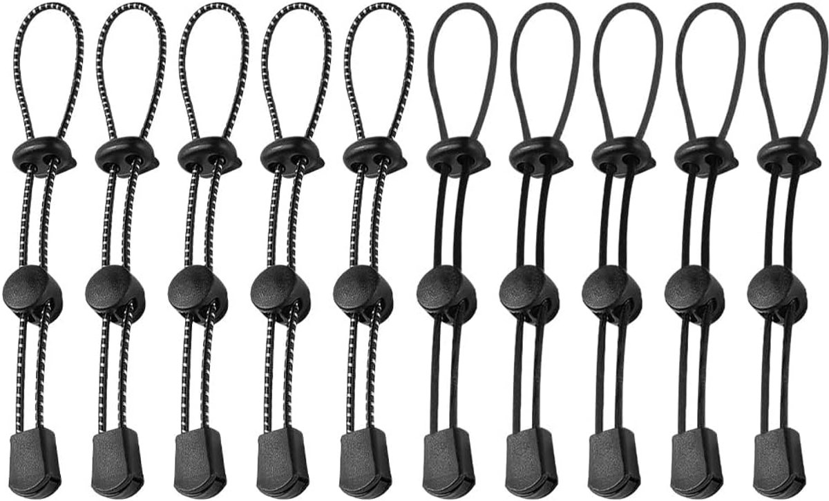 10 stuks bungeekoord veilige elastische touwbevestigingsgesp antislip duurzaam weerbestendig zwaar bungeekoord rugzak elastische touwen bevestiging paal voor camping wandelen rugzak accessoires