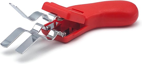 bloemstekelverwijderaar voor bloemisten, met golvende messen van metaal, ergonomische handgreep en steelbescherming, perfect gereedschap voor bloemen en tuinieren — afbeelding 3