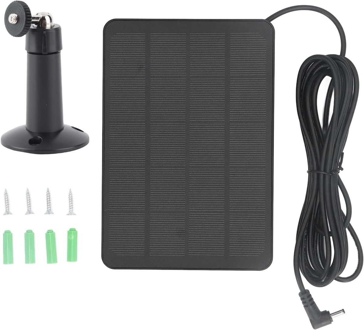 Ring camera solar panel 10W - monokristallijn siliconen - 360 graden rotatie - continue stroomvoorziening - SnelShoppen