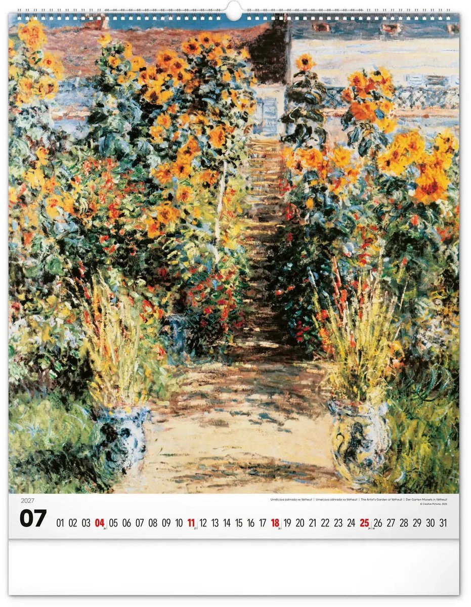 Claude Monet Kalender 2027 Groot