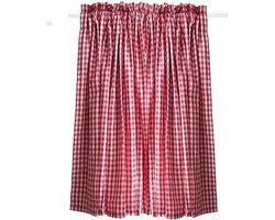 kort gordijn-Rood geruit korte gordijnen-gordijnen verduisterend-half gordijn-Keuken decoreren-half gordijn voor café-Gordijn voor Kast -Keu