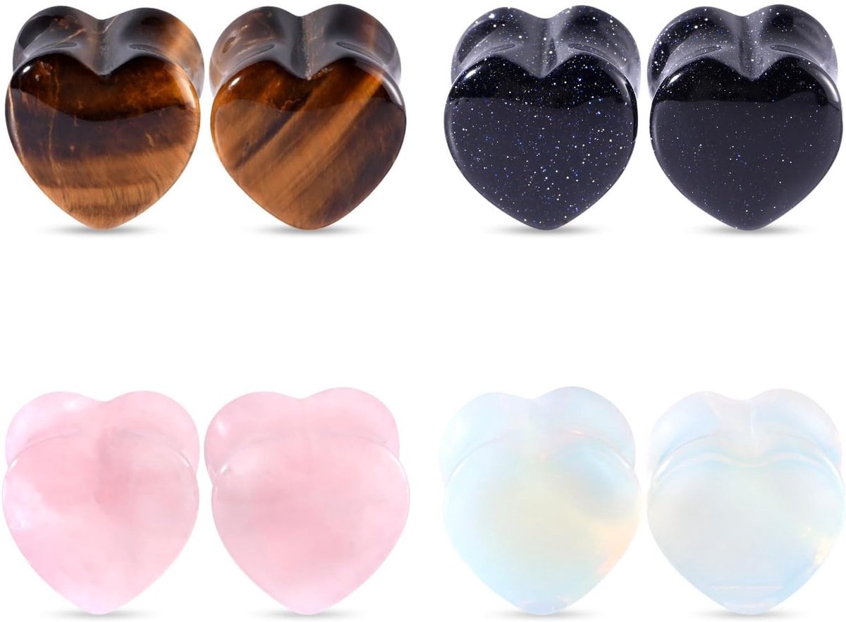 Plugs set tunnels oorstretcher oordopjes stretching gauges expander gauge piercing lichaamssieraden in 6 mm - 16 mm