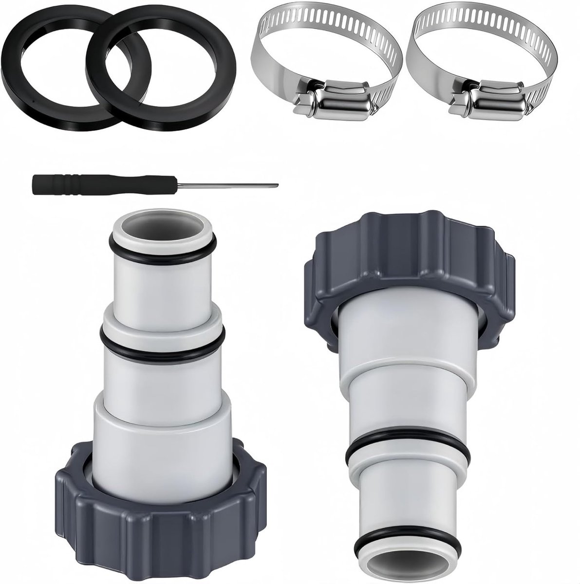 Zwembadslangadapter (7 stuks)