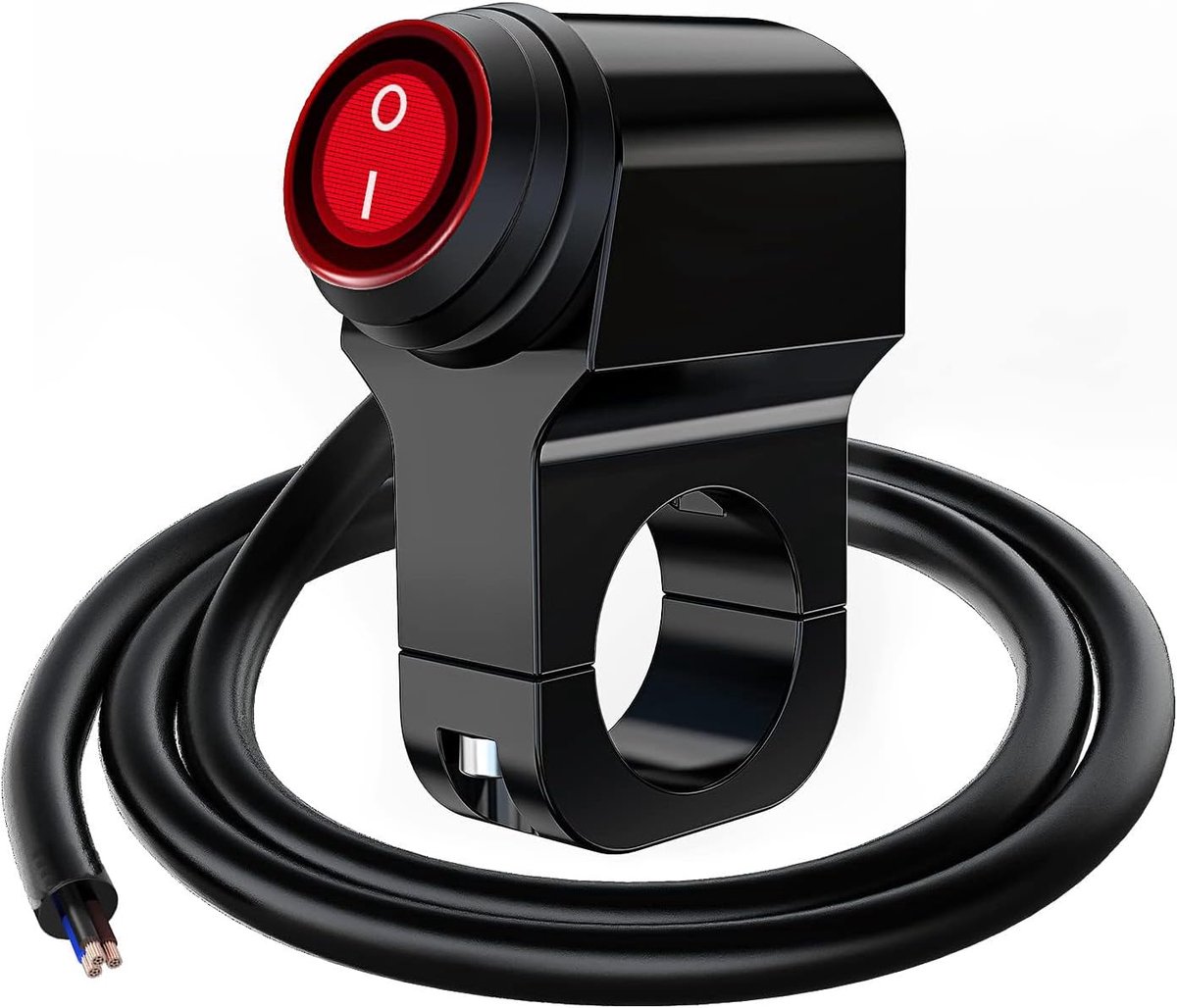 12V Motorfiets ATV Waterdichte Stuur Koplamp Schakelaar, Motorfiets Stuur Koplamp Schakelaar, Fog Spot Licht LED Op Uit Schakelaar
