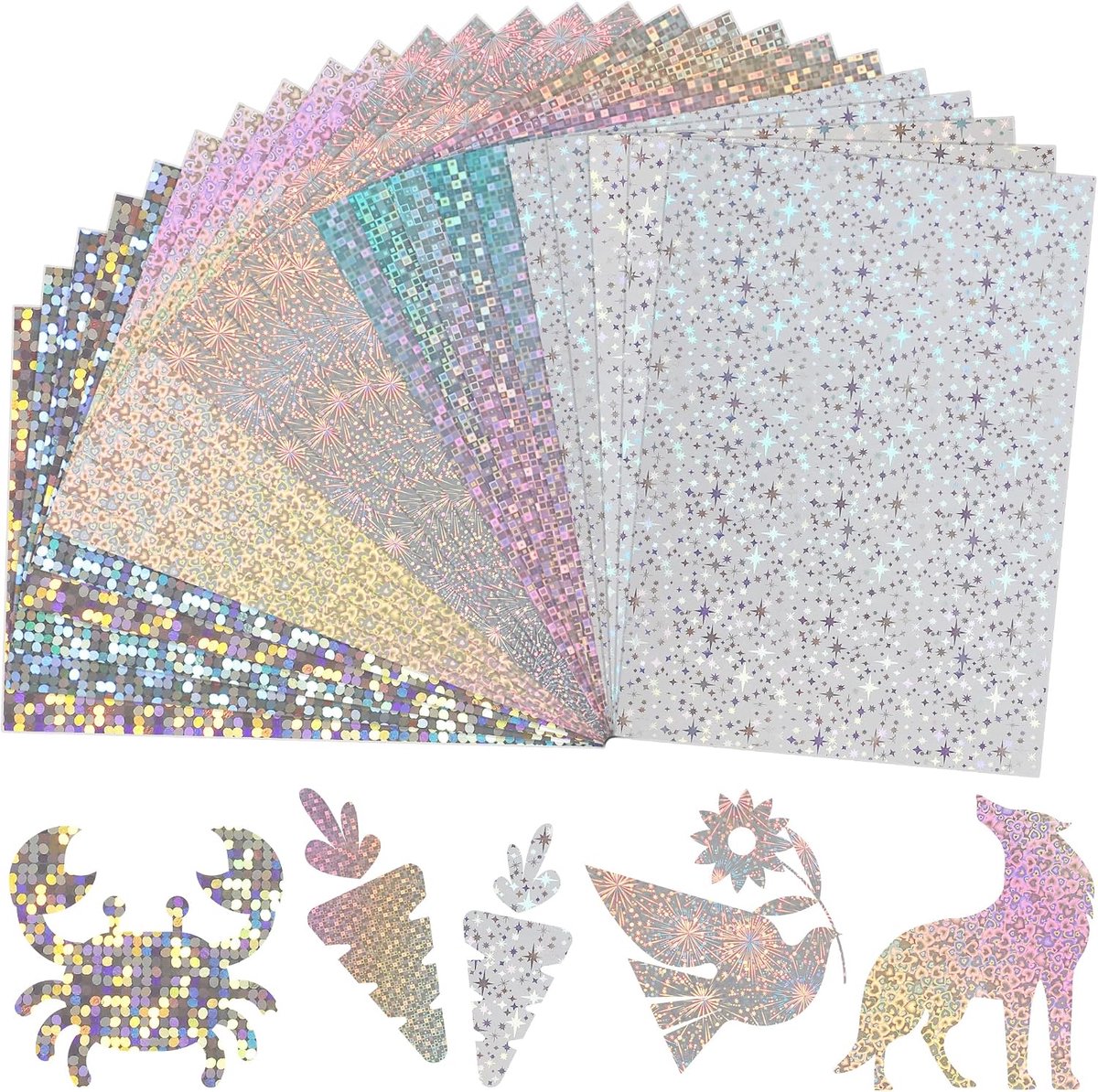 A4 kerst kaartpapier - rode spiegelglans - 250 g/m² - perfect voor kerstdecoraties - SnelShoppen