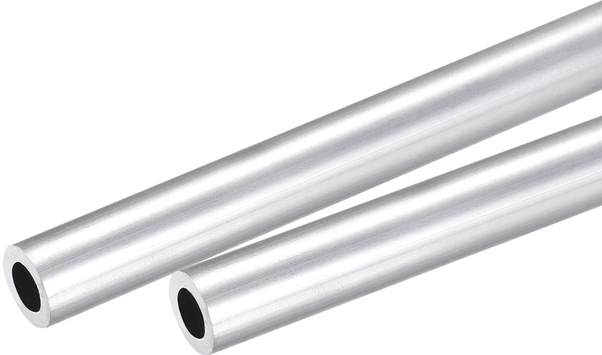 Aluminium buis, 5 mm buitendiameter 6063, aluminium ronde buizen, 3,0 mm binnendiameter, aluminium stang, holle buis, aluminium buis, rechte buis, 250 mm lengte, aluminium buizen