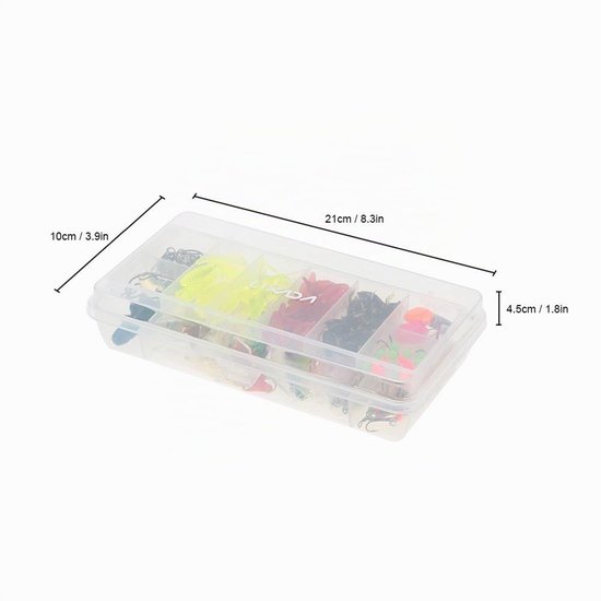 Vissen Haken Gemengde Tackle/Zwevende Vissen Haken Visgereiset Kit Set met Opbergdoos van VISSEN — afbeelding 2